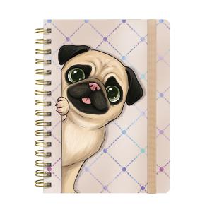 Caderno Premium Pet Lover Pautado Doce Pug