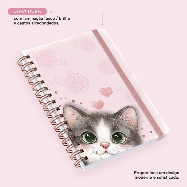 Caderno Premium Pet Lover Pautado Patinhas de Amor 15x21cm 80 fls