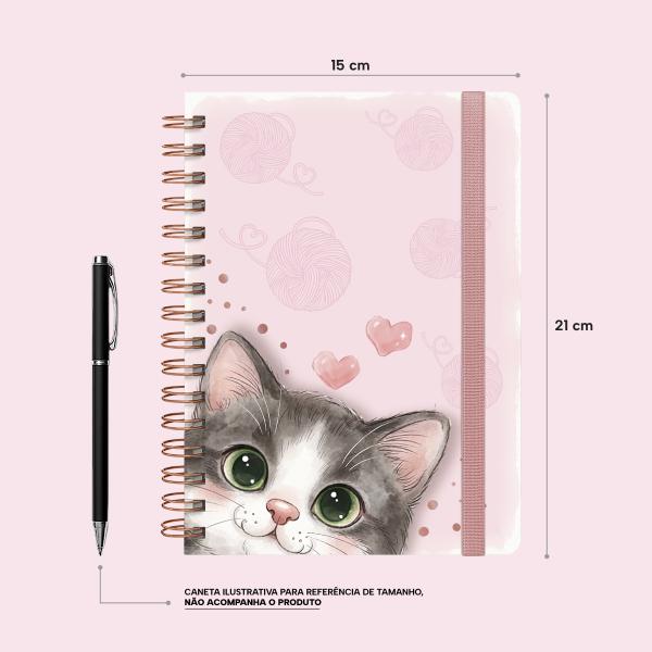 Caderno Premium Pet Lover Pautado Patinhas de Amor 15x21cm 80 fls