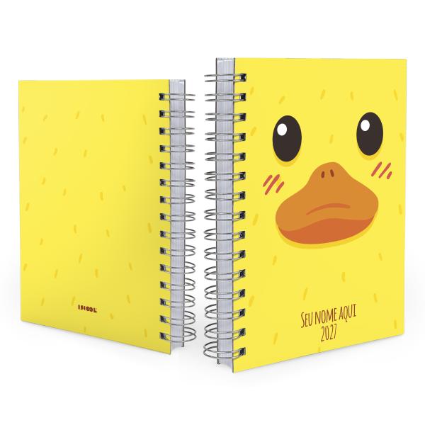 Agenda Personalizada Animais Pato Amarela