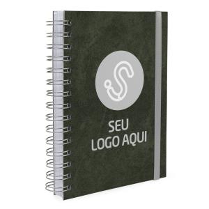 Agenda Plus Personalizada Seu Logo Aqui Couro Verde