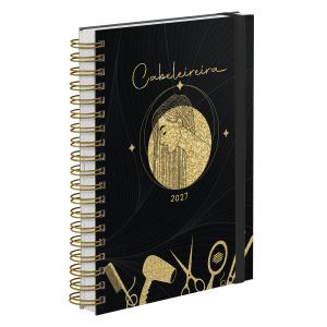Agenda Comercial Plus Cabeleireira Salão De Beleza Ouro
