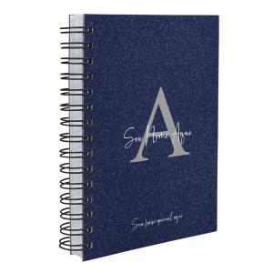 Agenda Personalizada Areia Sand Azul Prata