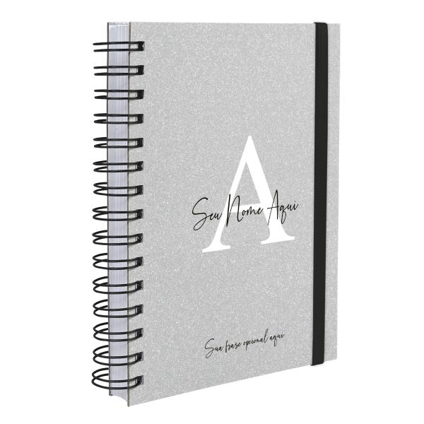 Agenda Plus Personalizada Areia Sand Cinza 2027