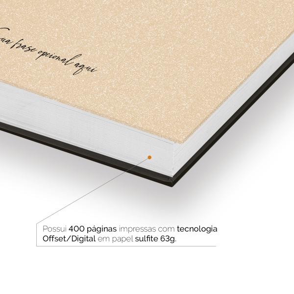 Agenda Diária Personalizada Areia Sand Nude