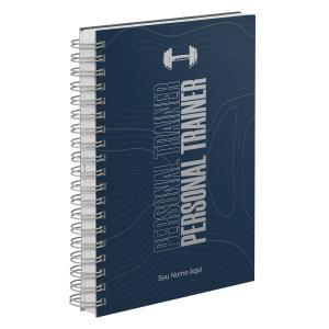 Agenda Comercial Personalizada Personal Trainer Azul