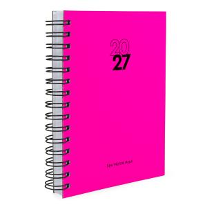 Agenda Personalizada Solid Fluor Pink