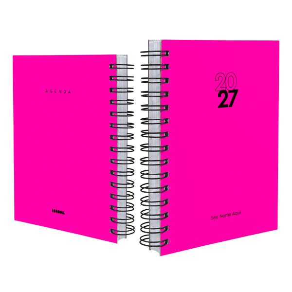 Agenda Personalizada Solid Fluor Pink