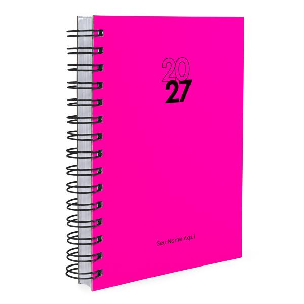 Agenda Personalizada Solid Fluor Pink