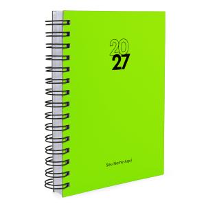 Agenda Personalizada Solid Fluor Verde