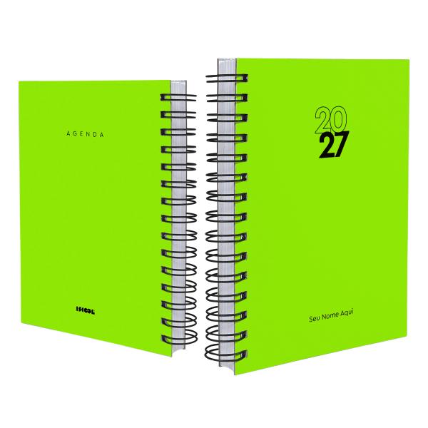 Agenda Personalizada Solid Fluor Verde