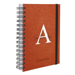 Agenda Plus Personalizada Moderna Letra Glitter Vermelho 2027