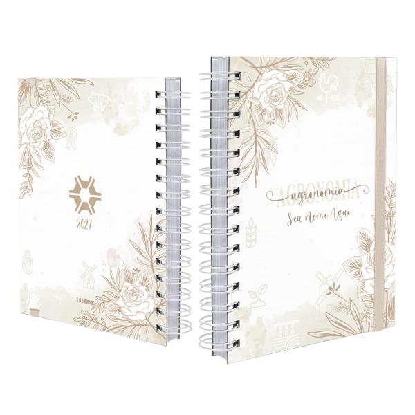 Agenda Plus Personalizada Profissões Floral Agronomia Nude
