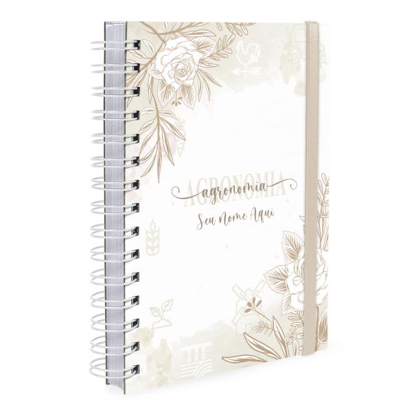 Agenda Plus Personalizada Profissões Floral Agronomia Nude