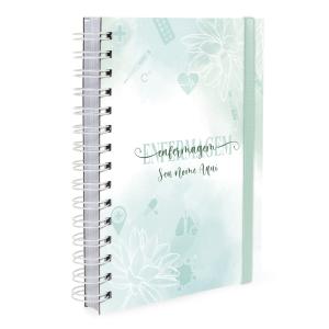 Agenda Plus Personalizada Profissões Floral Enfermagem Verde 2027